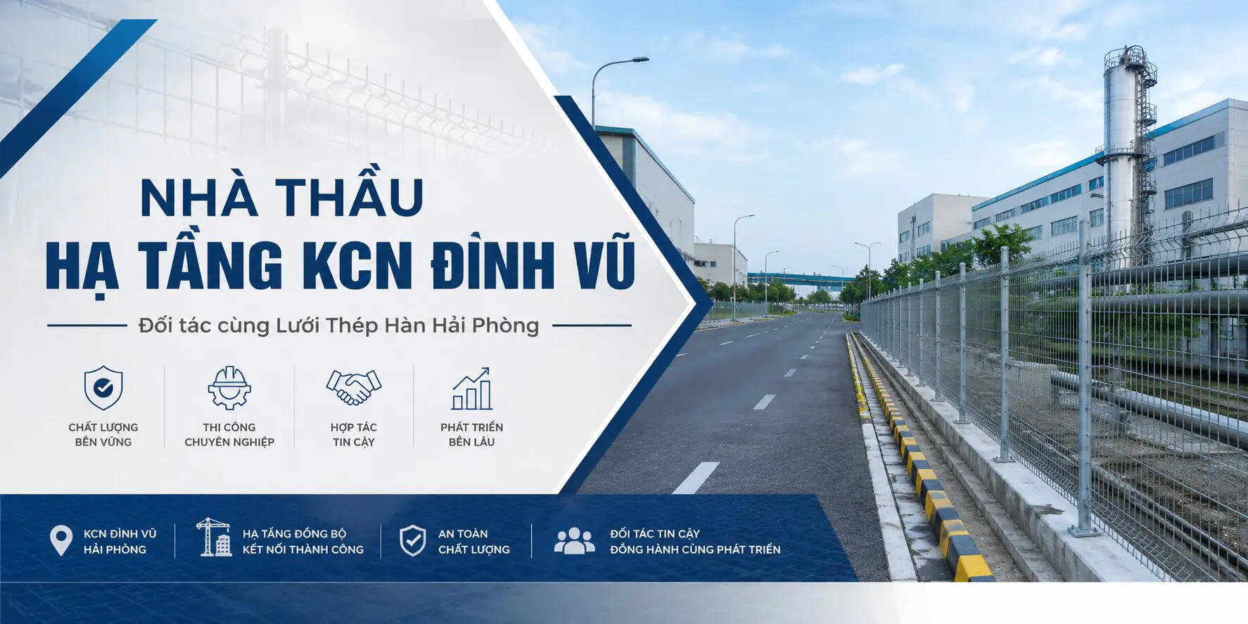 Hạ tầng KCN Định Vũ