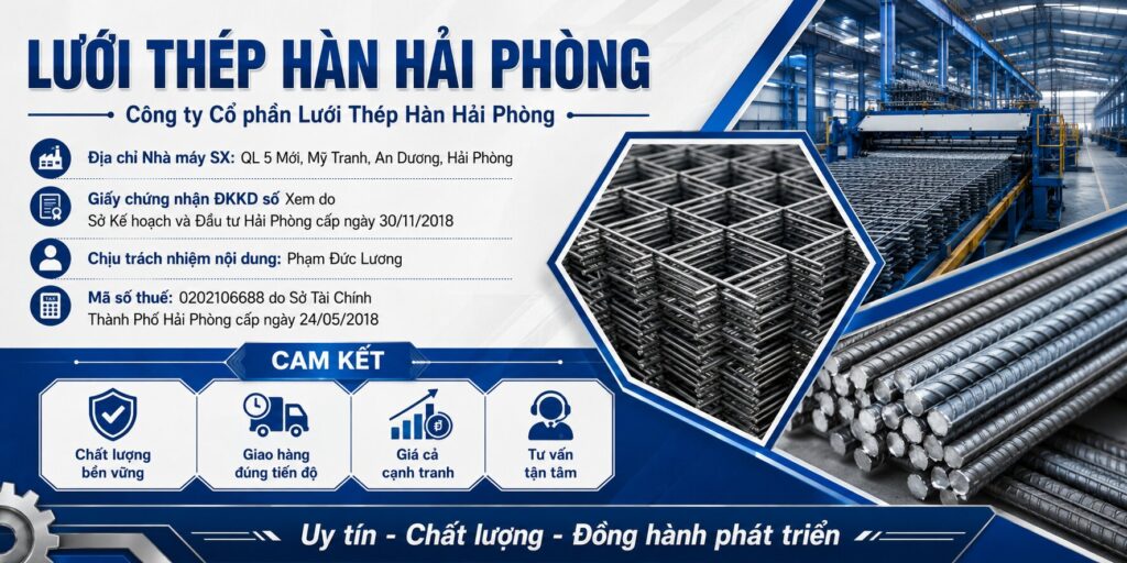 Banner Công ty Lưới thép hàn hải phòng
